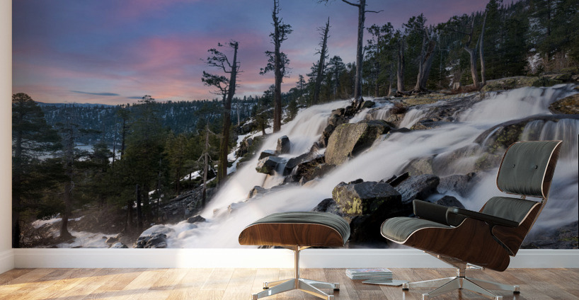 Sunrise over Lower Eagle Falls Lake Tahoe Wall Murals