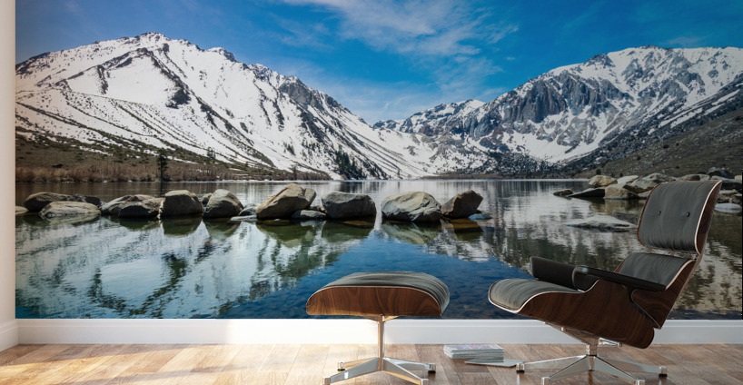 Reflections in Convict Lake in Sierra Nevadas Wall Murals