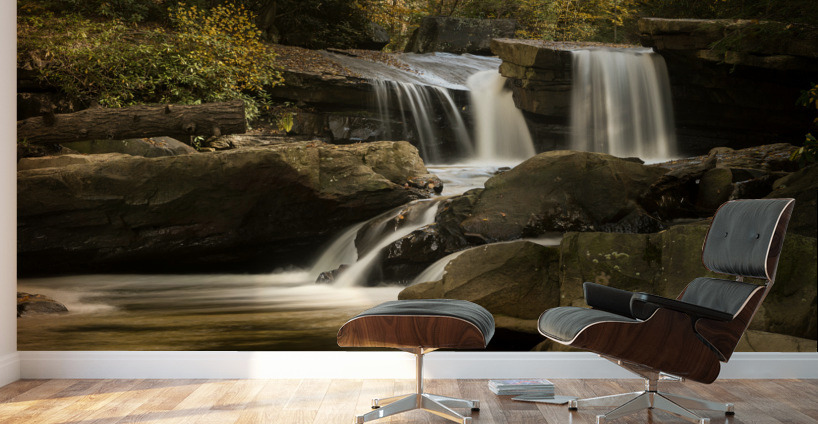 Waterfall on Deckers Creek near Morgantown Wall Murals