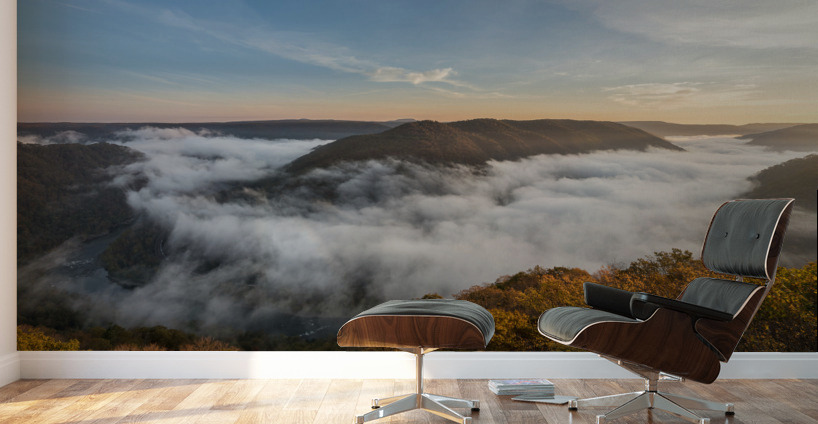 Grandview in New River Gorge Wall Murals