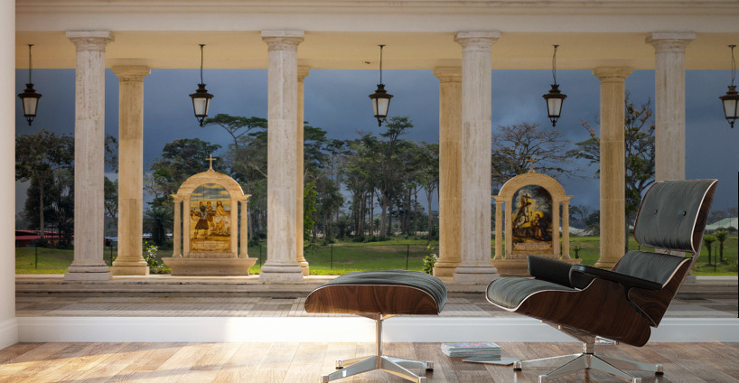 Arches at Basilica of Mongomo in Equatorial Guinea Wall Murals