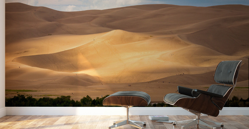 People on Great Sand Dunes NP  Wall Murals