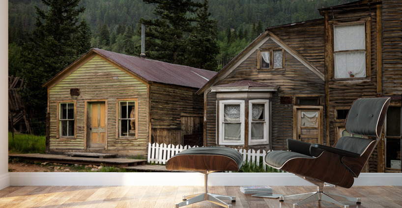 Main street in Ghost Town of St Elmo Wall Murals