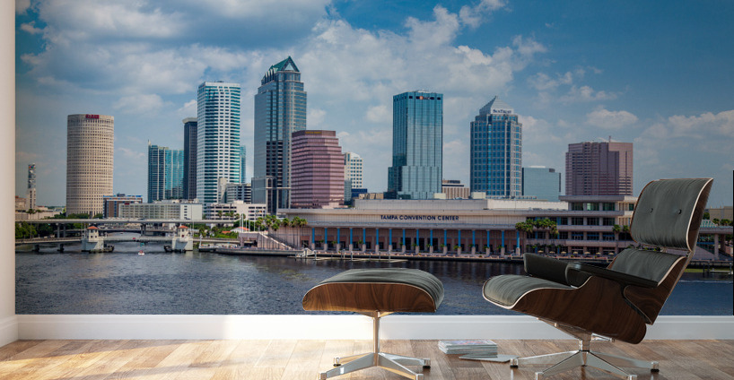 City skyline of Tampa Florida during the day Wall Murals