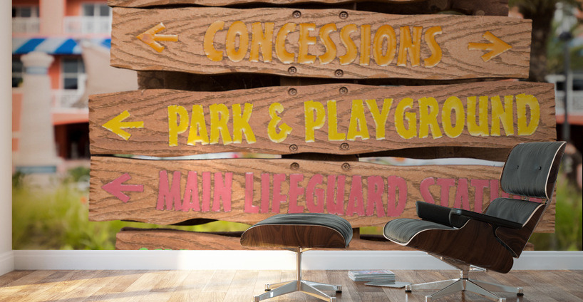 Tourist sign Clearwater Florida Wall Murals