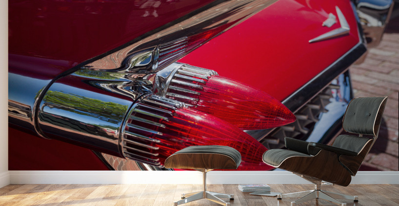 Detail of 1959 Cadillac Eldorado tail lights Wall Murals
