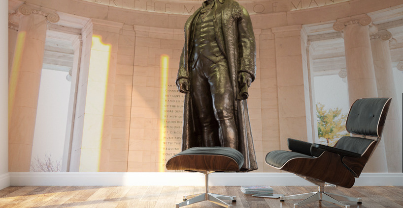 Statue of Thomas Jefferson Washington DC Wall Murals