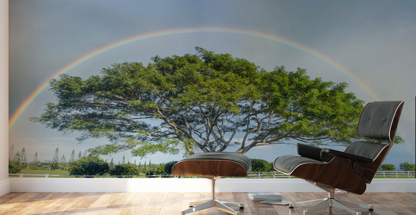 Tree of life with rainbow Wall Murals