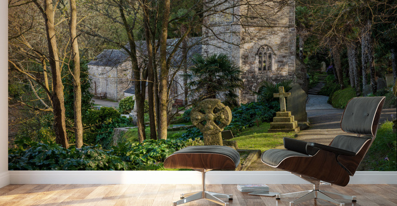 St Just in Roseland parish church in Cornwall UK Wall Murals