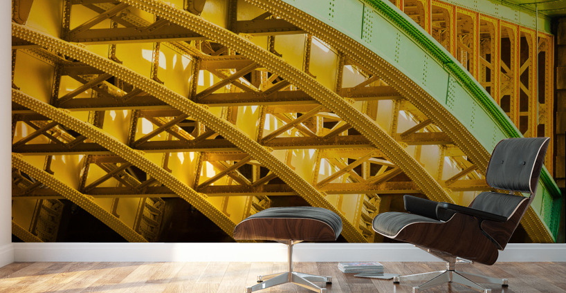 Underneath Southwark Bridge in London Wall Murals