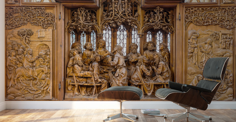 Atlar carving in Rothenburg ob der Tauber Wall Murals