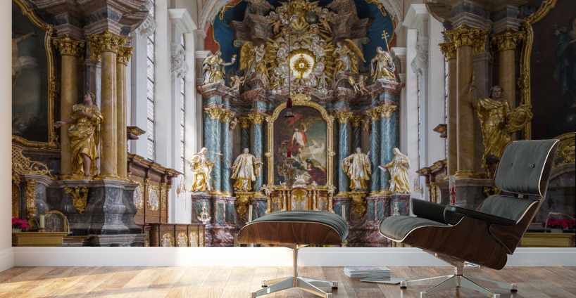 Interior Parish Church Gerlachsheim Germany Wall Murals