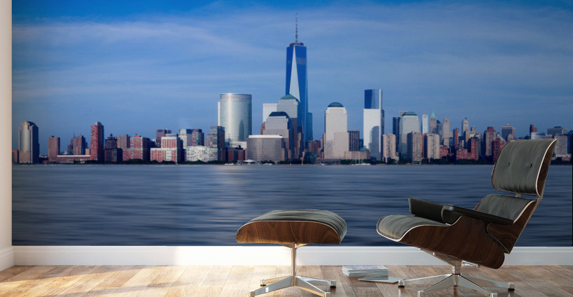 Panorama of Lower Manhattan at dusk Wall Murals
