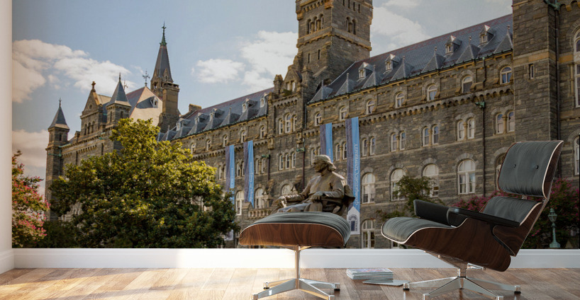 John Carroll Statue Healy Hall Georgetown University Wall Murals