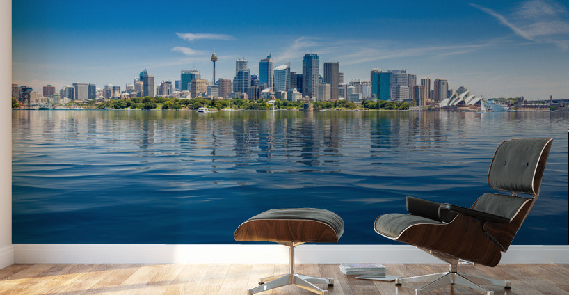 Dramatic panoramic photo Sydney harbor Wall Murals