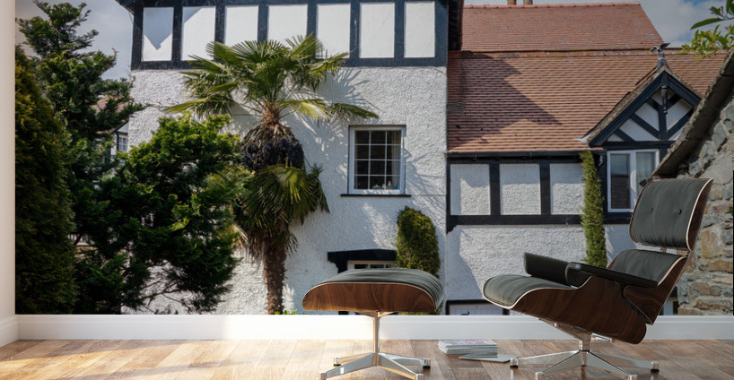 Pretty victorian home in the ancient city of Conwy in North Wale Wall Murals