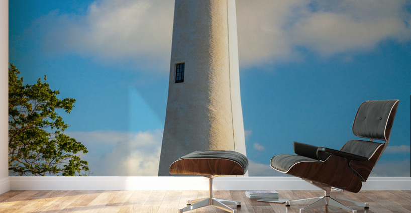 Vertical view of Cape Florida lighthouse in Bill Baggs Wall Murals