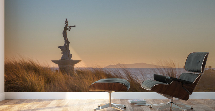 Mermaid statue entrance Ventura harbor Wall Murals