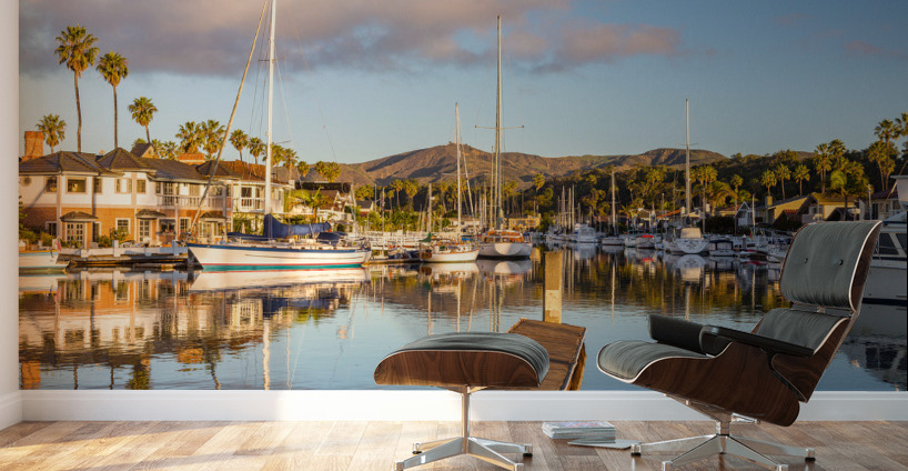 Expensive homes and boats ventura Wall Murals