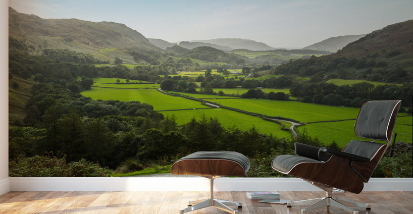 View toward Eskdale from HardKnott Pass Wall Murals