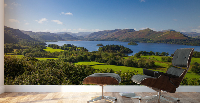 Derwent Water from Castlehead viewpoint Wall Murals