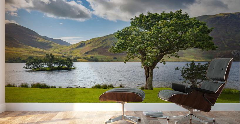 View over Crummock Water in Lake District Wall Murals