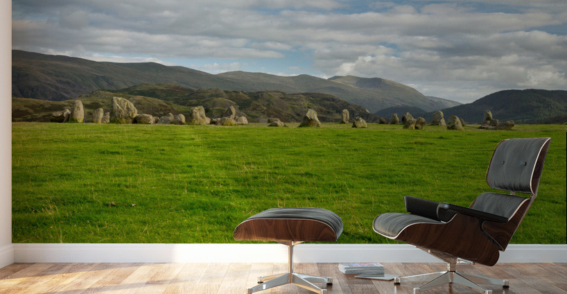Buttermere panorama in Lake District Wall Murals