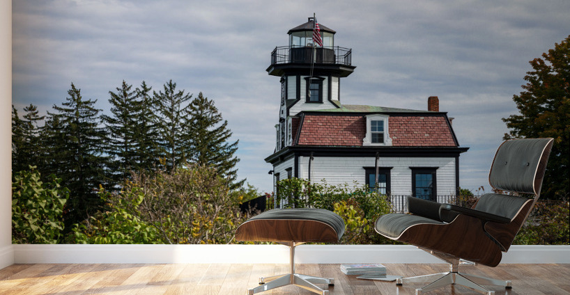 Old Colchester Reef lighthouse in Shelburne Wall Murals