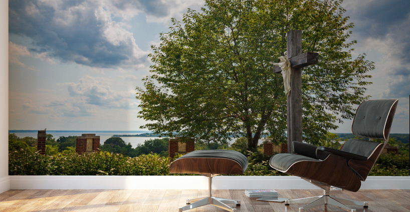 Statue of Jesus at Port Tobacco Maryland Wall Murals