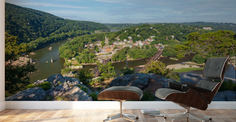 Harpers Ferry from Maryland Heights Wall Murals