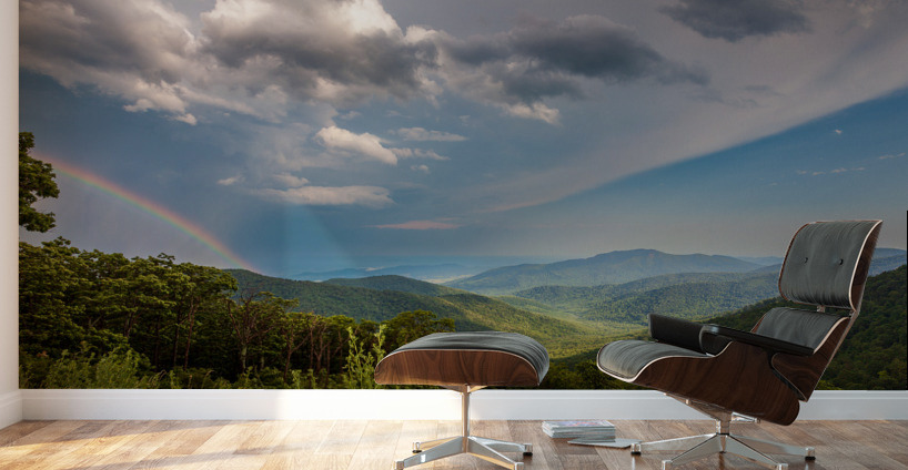Storm over Blue Ridge Mountains Wall Murals