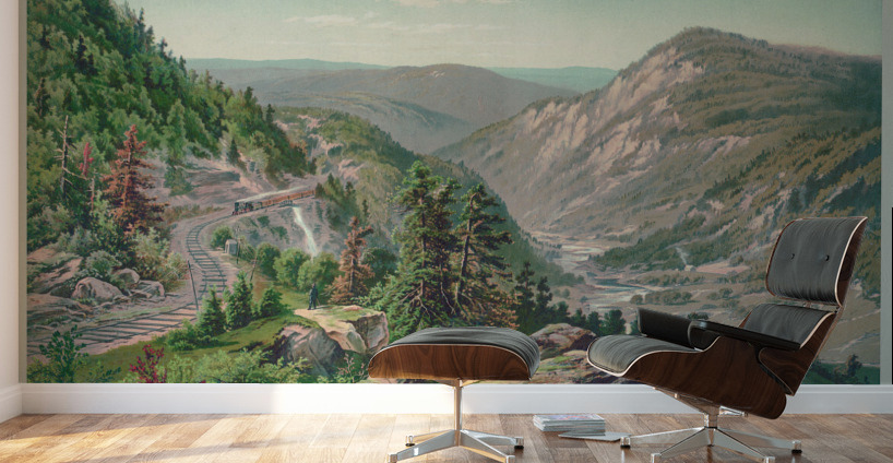 Restored painting of Buckhorn Wall and Cheat River Wall Murals