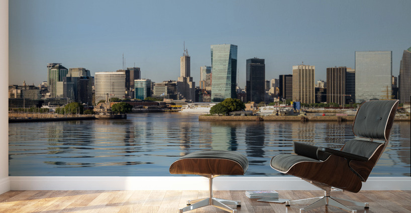 Panorama of the city of Buenos Aires in Argentina with artificia Wall Murals