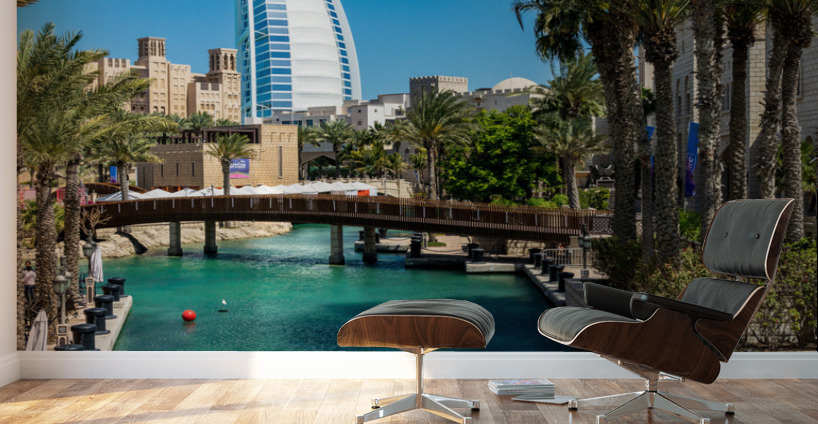 Vertical format around Souk Madinat Jumeirah in Dubai Wall Murals