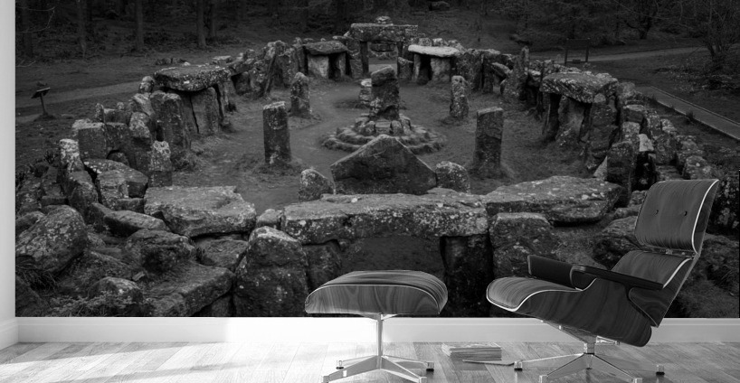 Standing stones of the Druids Plantation in Nidderdale Wall Murals