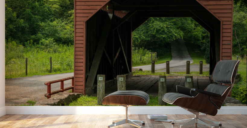 Dents Run Covered bridge near Morgantown WV Wall Murals