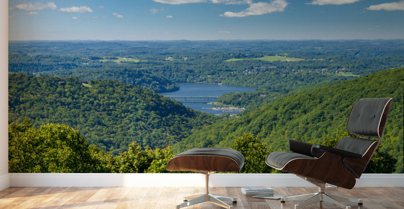 Cheat Lake seen from Snake Hill overlook near Morgantown Wall Murals