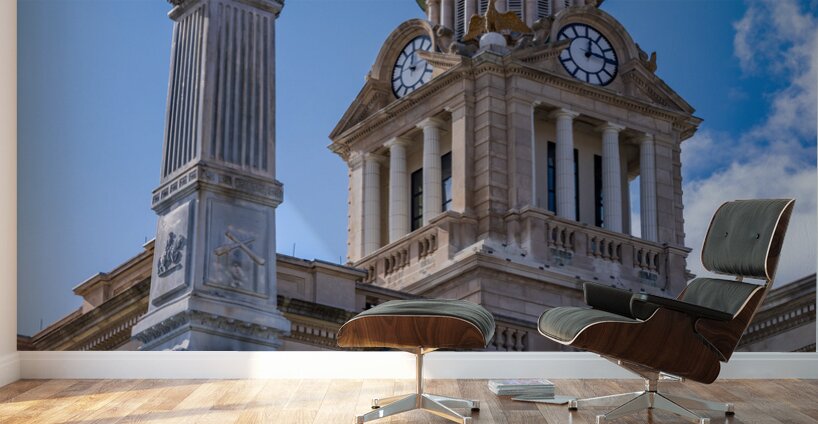 Facade and clock tower of Winneshiek County Courthouse Decorah Wall Murals
