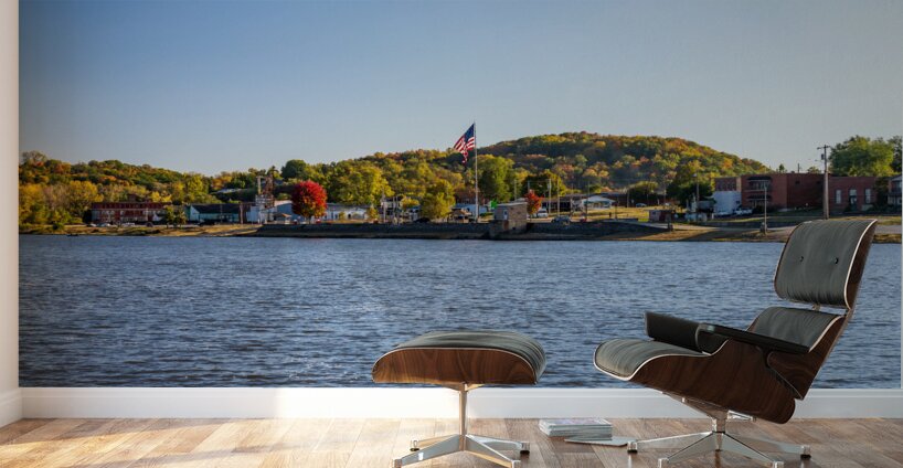 The small town of Louisiana MO on the banks of the Mississippi R Wall Murals