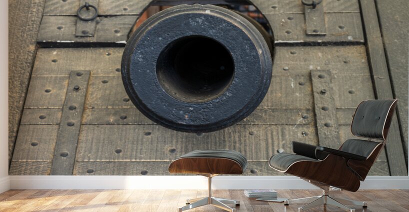 Restored USS Cairo in the Vicksburg National Military Park Wall Murals