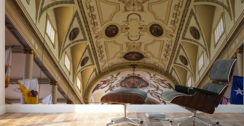 Interior of Cathedral Basilica of Saint Louis in New Orleans LA Wall Murals