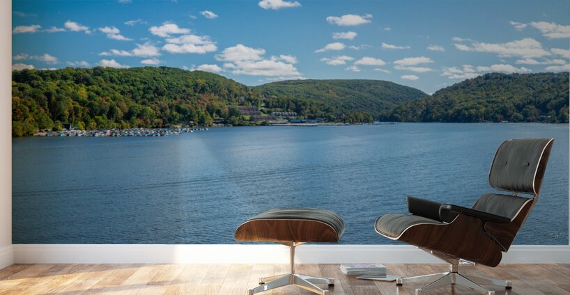 Early fall colors on Cheat Lake in Morgantown WV Wall Murals