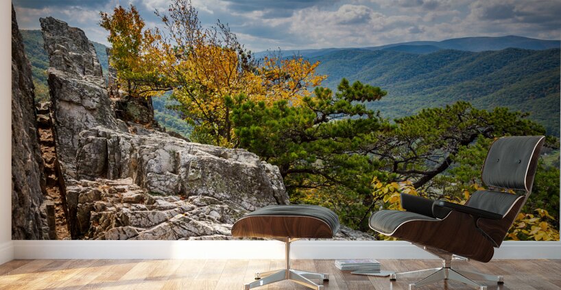 Seneca Rocks in West Virginia Wall Murals