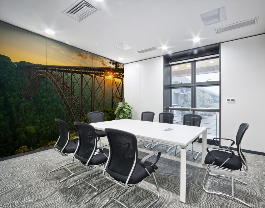 Sunset at the New River Gorge Bridge in West Virginia Wall Printing