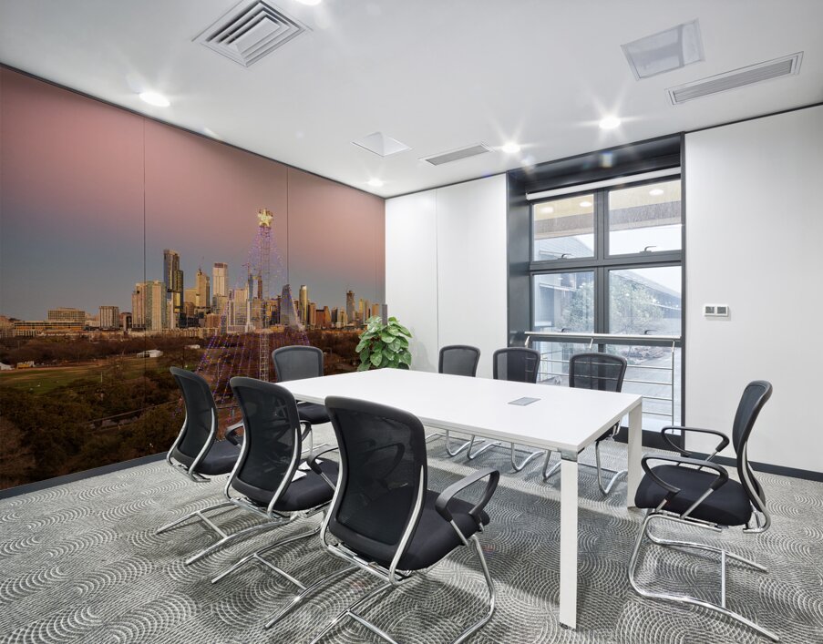 Cityscape of downtown Austin from the west in Zilker park 2025 Wall Printing