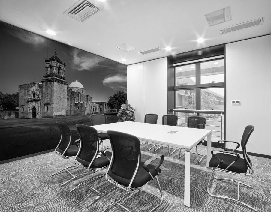 Entrance to the ornate San Jose mission church near San Antonio Wall Printing