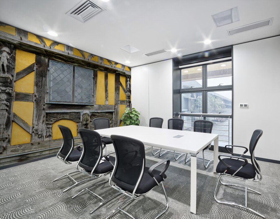 Detail of framing around a window of 13th Century fortified mano Wall Printing