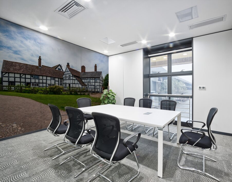 Exterior of Boscobel House in Shropshire England Wall Printing