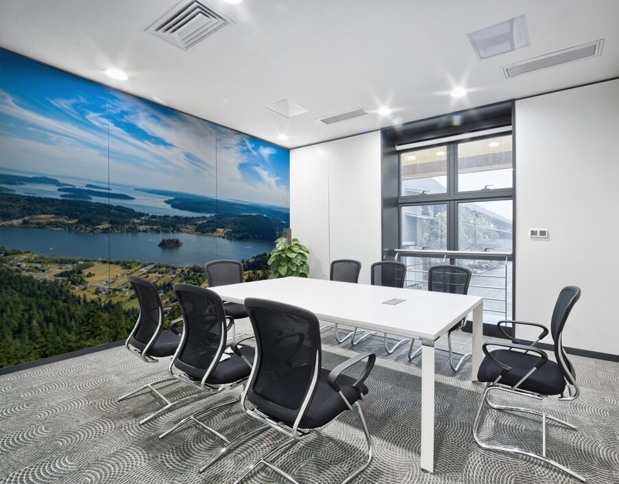 View from Mt Erie on Fidalgo Island south towards Whidbey Island Wall Printing