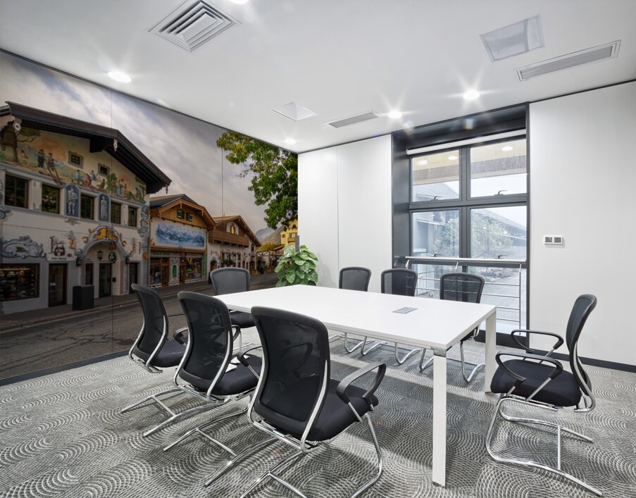 Alpine scenes on hat and candle store in Leavenworth WA Wall Printing